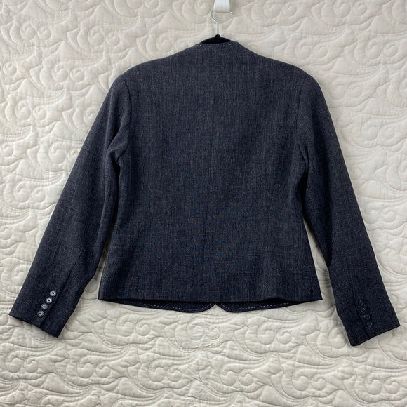 Coldwater Creek Dark Gray Blazer Size 8 - Picture 2 of 11